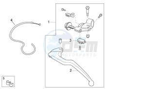 RSV 4 1000 APRC R ABS USA drawing Clutch lever