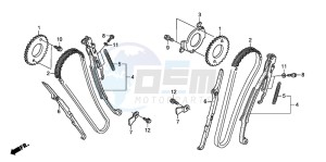 XL700VA drawing CAM CHAIN/TENSIONER