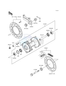 KX 80 R [KX80] (R6-R7) [KX80] drawing REAR HUB