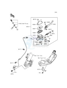 VERSYS 650 ABS KLE650FGF XX (EU ME A(FRICA) drawing Front Master Cylinder