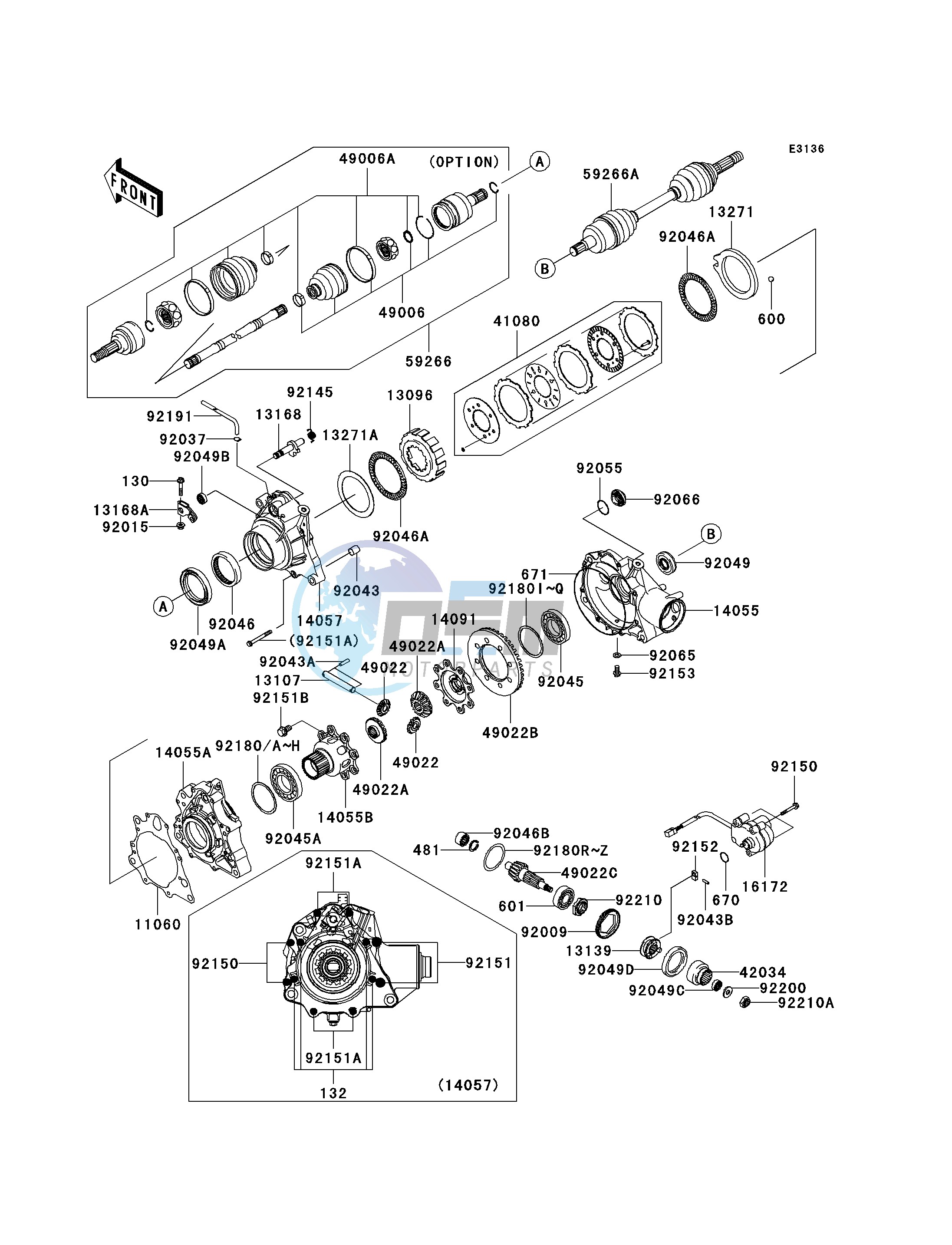 DRIVE SHAFT-FRONT