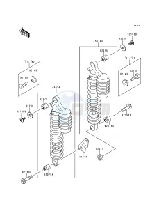 ZR 750 C [ZEPHYR 750] (C1-C3) [ZEPHYR 750] drawing SUSPENSION_SHOCK ABSORBER