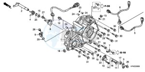 TRX420FE9 Australia - (U / 4WD) drawing REAR CRANKCASE COVER