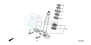 CBF10009 Europe Direct - (ED) drawing STEERING STEM