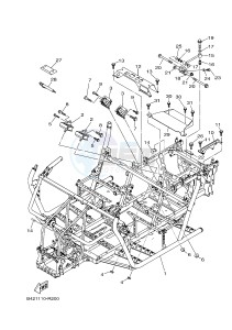 YXM700ES YXM70VPSH (B42N) drawing FRAME