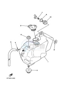 DT125 (3TTV) drawing OIL TANK