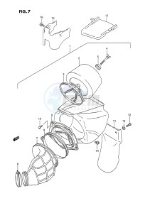 RM125 (E3) drawing AIR CLEANER (MODEL N)