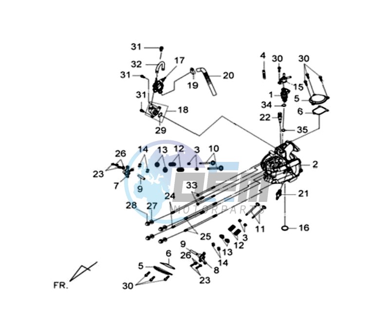 CYLINDER HEAD CPL   / THERMOSTAT