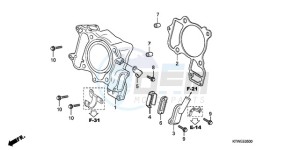 SH300AR9 F / ABS CMF SPC drawing CYLINDER/REED VALVE