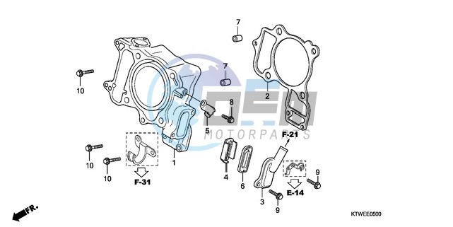 CYLINDER/REED VALVE