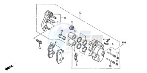 SH125 drawing FRONT BRAKE CALIPER