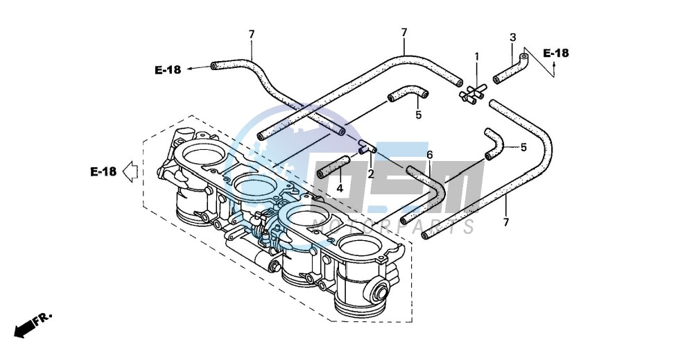 THROTTLE BODY (TUBING)