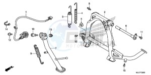 NC750DE Integra - NC750D Europe Direct - (ED) drawing STAND