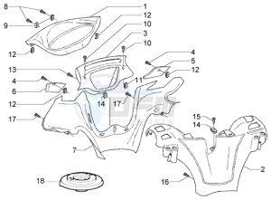 X9 200 Evolution 180 drawing Handlebar Coverings