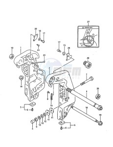 DT 85 drawing Clamp Bracket (1995 to 2000)