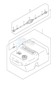 DF 9.9 drawing Opt: Fuel Tank