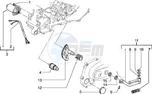 Typhoon 50 drawing Starting motor-starter lever