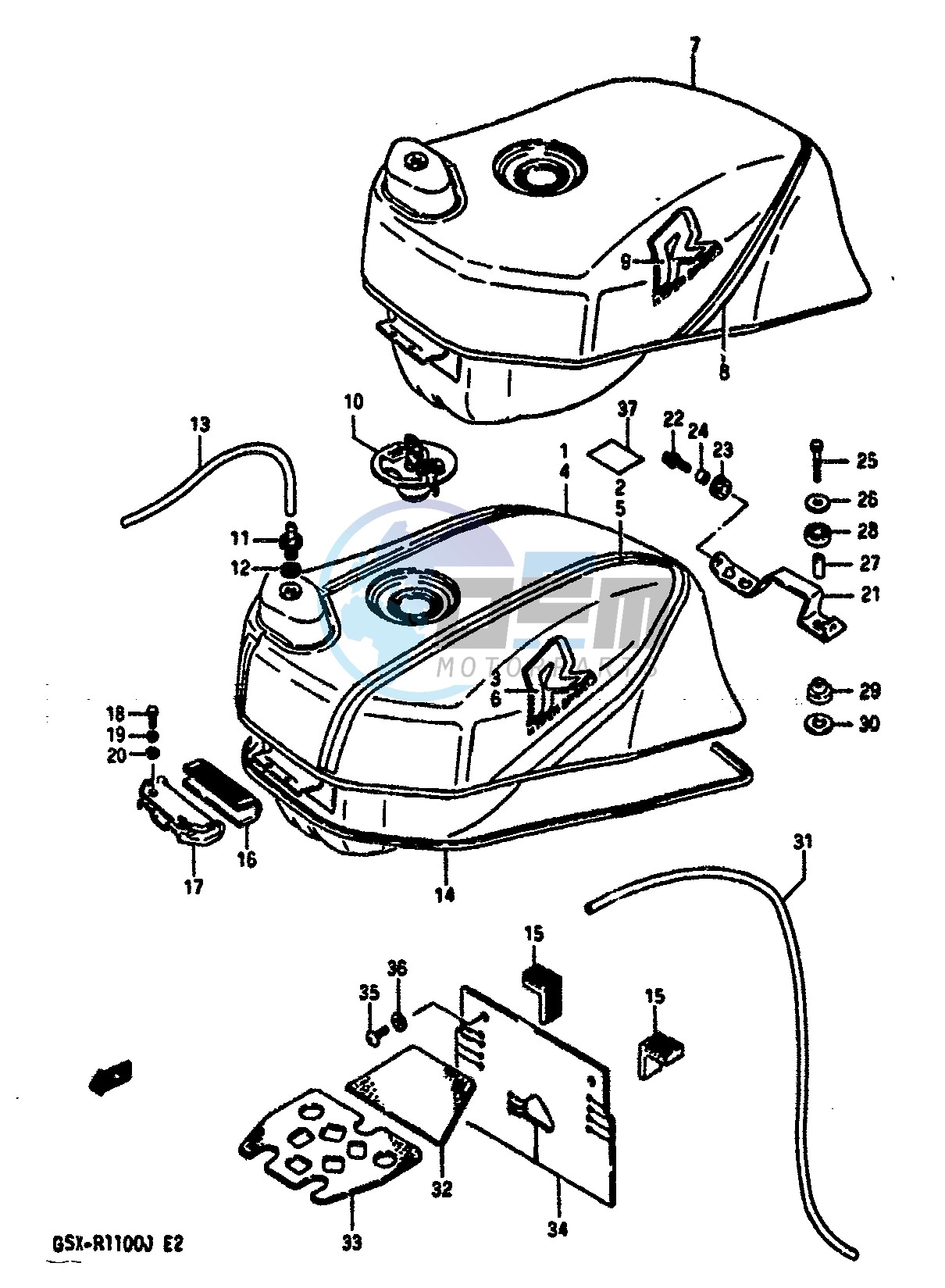 FUEL TANK (MODEL G H)