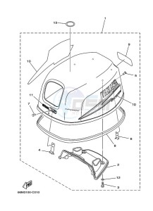 F15AEHL drawing FAIRING-UPPER