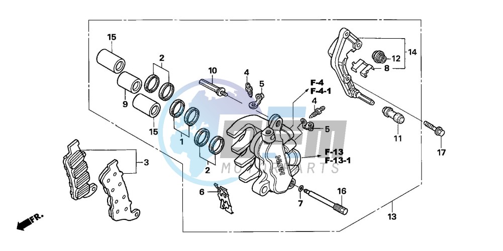 L. FRONT BRAKE CALIPER