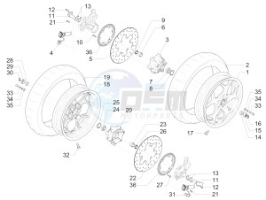 MP3 300 ie E4 LT BUSINESS - SPORT ABS (EMEA) drawing Front wheel