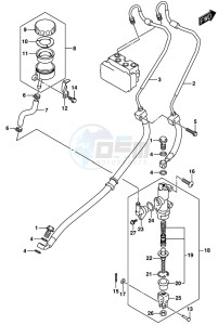 GSX-R125 drawing REAR MASTER CYLINDER