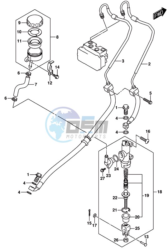 REAR MASTER CYLINDER