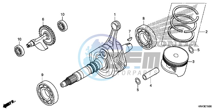 CRANK SHAFT/PISTON