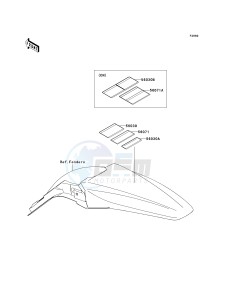 KX 450 E (KX450F MONSTER ENERGY) (E9FA) E9FA drawing LABELS