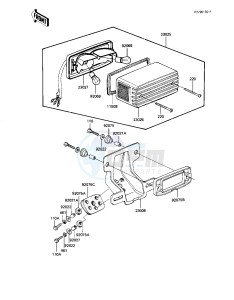 KZ 1100 L [LTD SHAFT] (L1) [LTD SHAFT] drawing TAILLIGHT