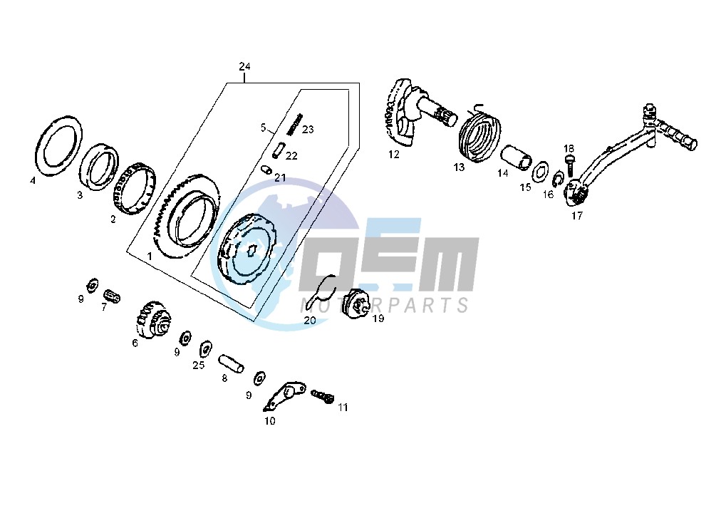 KICK STARTER GEARS