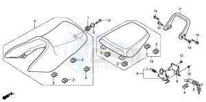 CBR125RS drawing SEAT