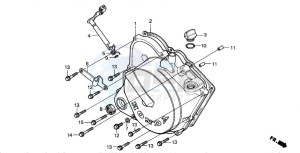 MT50S drawing RIGHT CRANKCASE COVER