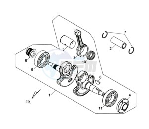 WOLF 250EFI drawing CRANKSHAFT / PISTON / PISTON RING