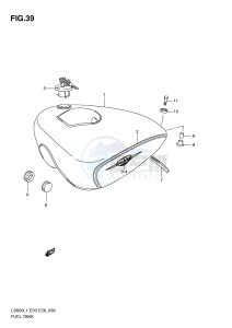 LS650 (E3-E28) SAVAGE drawing FUEL TANK (LS650L1 E3)