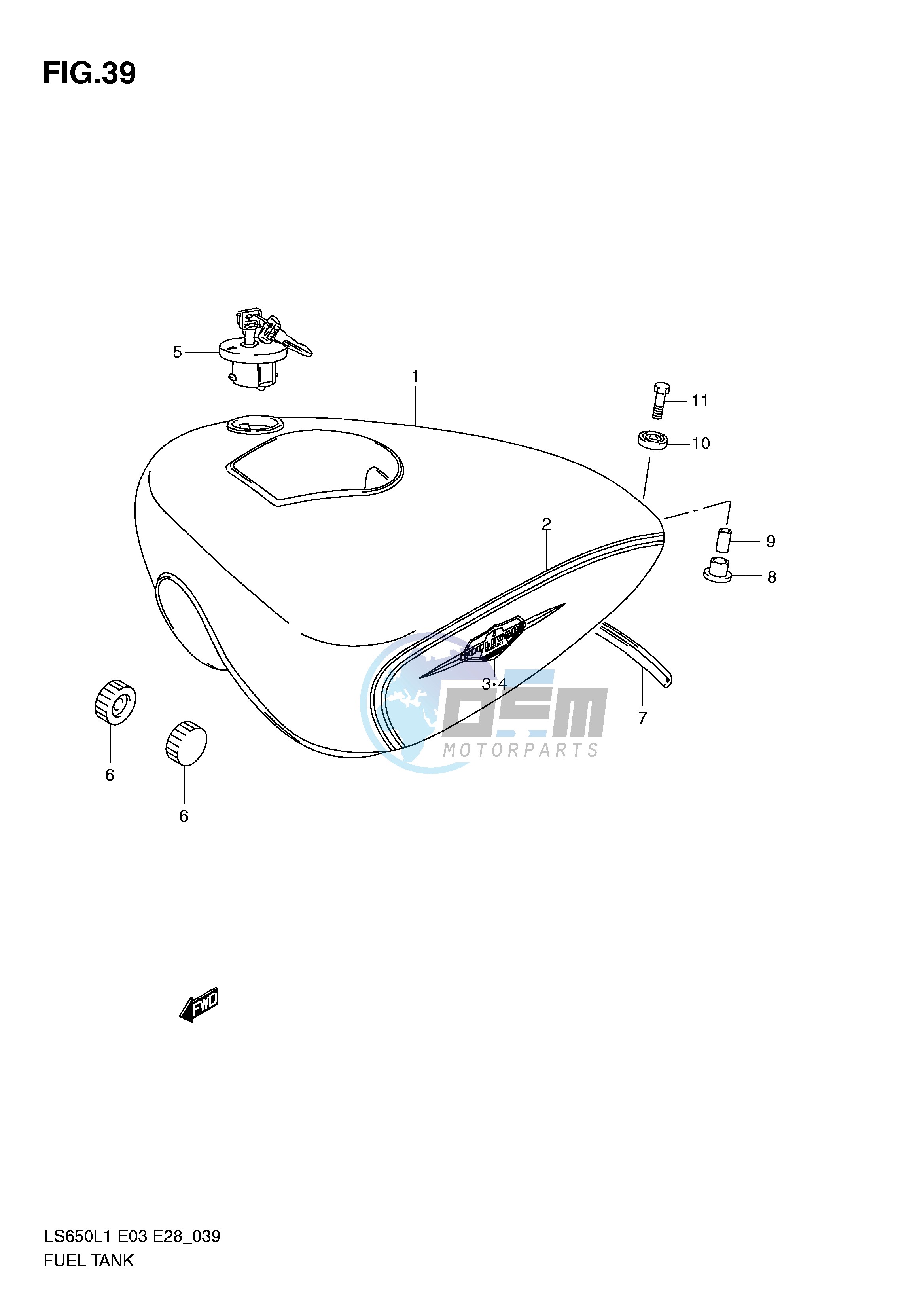 FUEL TANK (LS650L1 E3)