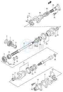 LT-A500F (E3-E28) drawing SECONDARY DRIVE (MODEL K1)