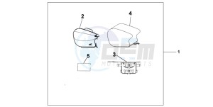 VTR1000F FIRE STORM drawing PILLION BAG