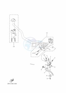 XTZ690 TENERE 700 (BW31) drawing HANDLE SWITCH & LEVER