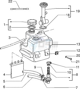 NRG 50 Extreme ZAPC220-210 drawing Fuel Tank