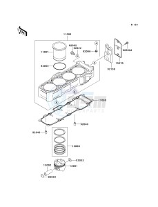 ZX 750 P [NINJA ZX-7R] (P5-P8) [NINJA ZX-7R] drawing CYLINDER_PISTON-- S- -