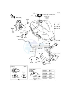 NINJA_300_ABS EX300BFF XX (EU ME A(FRICA) drawing Fuel Tank