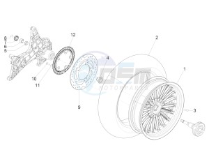 Beverly 300 ie ABS E4 (EMEA) drawing Rear wheel