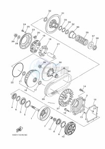 YXC700E YX70CPM (BHE2) drawing CLUTCH