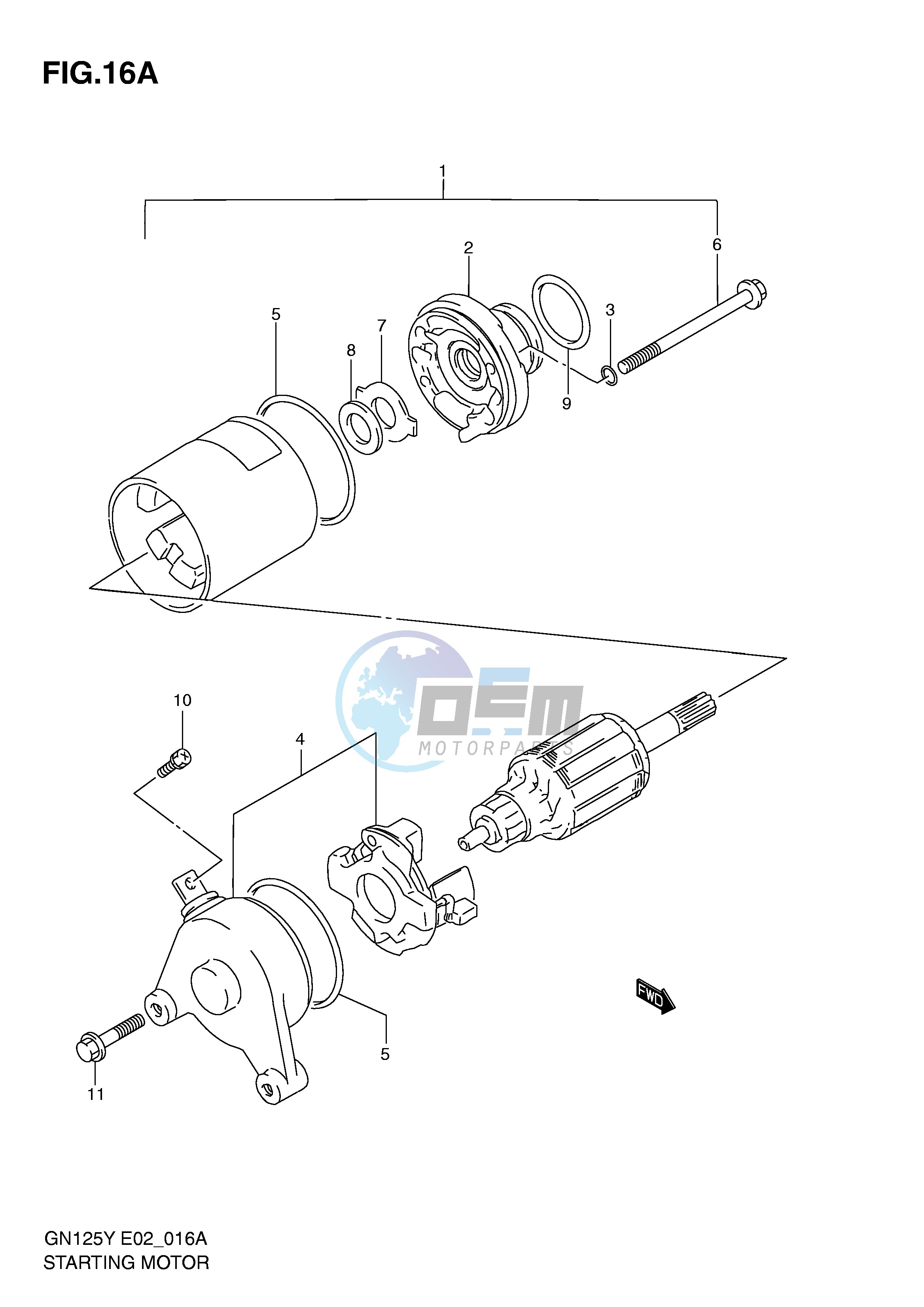 STARTING MOTOR (MODEL K1)