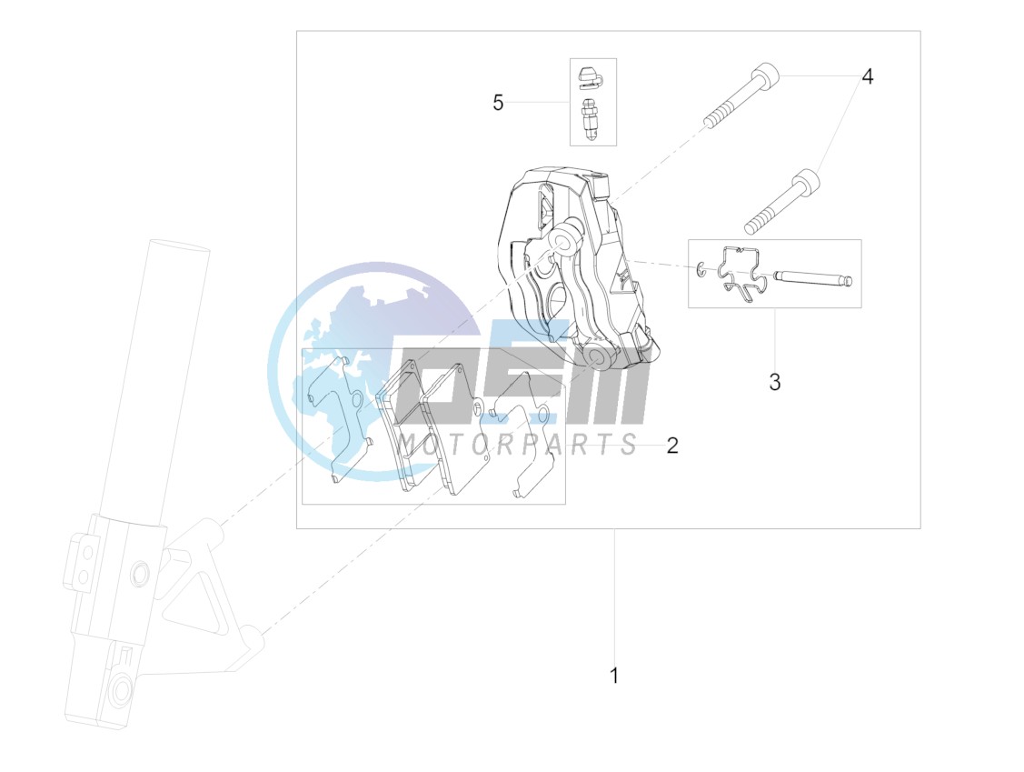 Front brake caliper