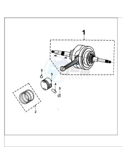 TWEET 50 V PRO (ALL) drawing CRANKSHAFT AND PISTON