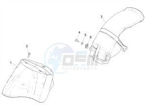 ZIP 50 4T 25 KMH NOABS E4 25kmh (EMEA) drawing Wheel housing - Mudguard