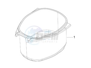 LXV 150 4T USA drawing Helmet housing - Undersaddle