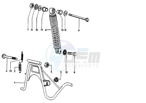 ZENITH L - 50 cc drawing REAR SHOCK ABSORBER